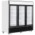 Import CE CB approved Commercial Plug-in Upright Double Glass Door Freezer from China
