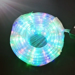 CE ROHS approved IP65 PVC rope light 2round wire flexible strip led rope light