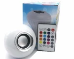 CE RoHS led music light bulb RGB music+bluetooth+remote controller 7w led bluetooth speaker led bulb