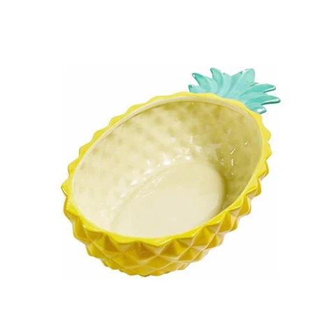 ceramic pineapple mixing bowl custom shaped restaurant decor food bowl