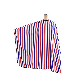 CF-64 Promotion price professional salon barber hair cutting striped hairdressing cape and apron//