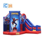 CH inflatable castle 0.55mm PVC bouncy house for kids commercial Low price inflatable spiderman bouncer castle