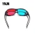 Import Cheap hot sale unisex home movie video good price bulk buy red blue 3d glasses from China