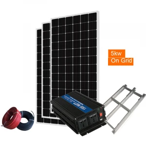 Cheap price 25 years warranty 5kw 8kw 10kw good price hybrid solar energy system for home