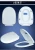 Import Cheap price hygienic plastic soft close toilet seat cover lid from China