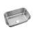 Cheap price rectangle shape simple design basin stainless steel single bowl undermount kitchen sink