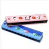 Children&#39;s enlightening musical instrument kindergarten students with wooden 16 mouth double row can play harmonica