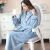 Import China Factory Polyester Flannel NightWear Super Soft Solid Adult Hotel Luxury Women Bathrobe from China