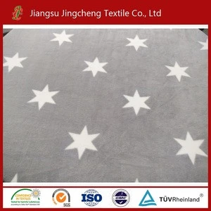China factory super soft star throw/100% polyester coral fleece blanket throw, star blanket JCBL04014