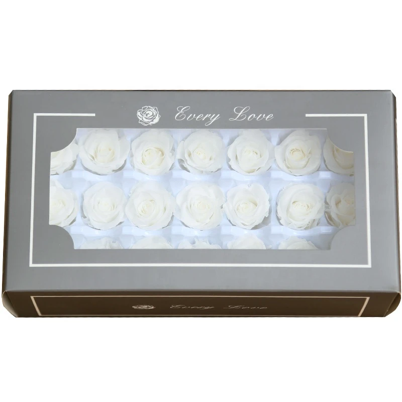 China Factory Supply Wholesale 2-3 Cm Everlasting Flower Head Preserved Roses