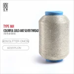 China Factory Wholesale MH Type Polyester Lurex Colorful Metallic Yarn for weaving fabric
