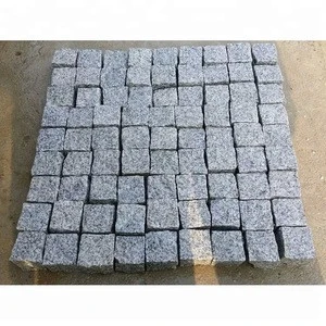 China light grey natural granite G603 paving stone patio pavers 10x10 granite cubes
