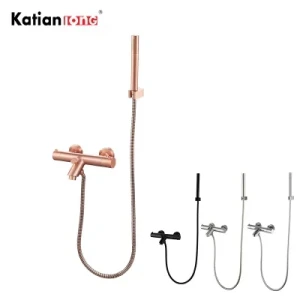 China Sanitary Ware Factory Wall Mounted Chrome Mate Black Brushed Nickle Bathroom Thermostatic Shower Taps