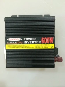 China Supply PI 600 watt Power Inverter with Cooling Fan and Battery Clips