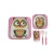 Import Chinese Eco-Friendly Cartoon Recyclable Bamboo Fiber Tableware set from China