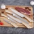 Import Chinese supplier 3Cr14 stainless steel knife 430 S/S hollow handle 5pcs kitchen knife set from China