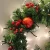 Import Christmas large cherry european-style garlanded wicker pendant handmade glow wreath Christmas fruit Christmas tree decorations from China