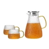 Clear Borosilicat Thickened Hammer Pattern Cool Kettle Glass Water Jug Water Pouring Jug
