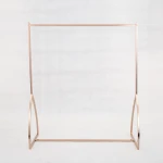 Clothing Display Rack Garment Shop Store Fixtures Retail Display Stand Gold Metal Simple Clothes Stand Metal or Stainless Steel