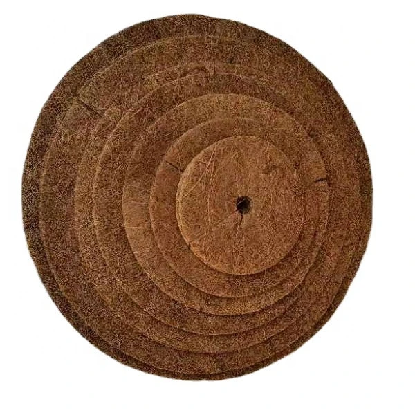 Coconut Fibers Mulch Ring Tree Protector Mat 12 Inch Coconut Coir Mulch Natural Weed Control Mats Tree Planter Disc Coconut Tree