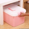 Colorful  Rectangular Household Storage Box Plastic With Lids