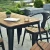 Import Combination outdoor cafe courtyard terrace leisure table and chairs Plastic wood outdoor table and chairs from China