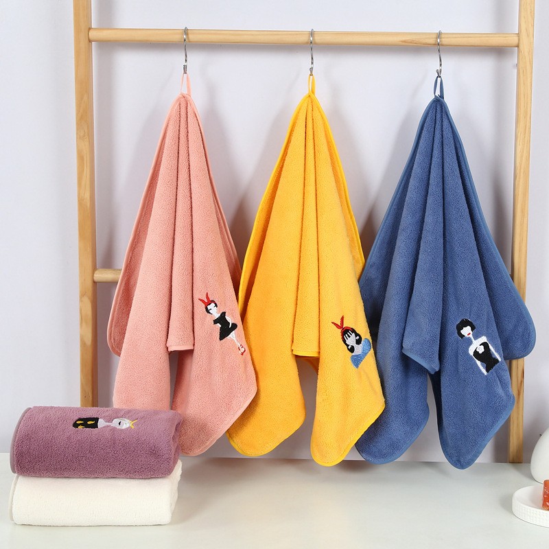 Comfortable Personalized Small Gift Face Hand Towels Coral Fleece Cloth Customized