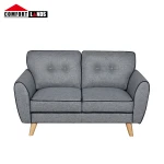 Comfortlands Living Modern Furniture Saudi Arabia /Israel /USA Hot Sale  Wooden Legs 3 Seater Fabric Furniture Living Room Sofa