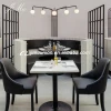 Commercial furniture 8 stool chairs wooden tables et chaises restaurant sets