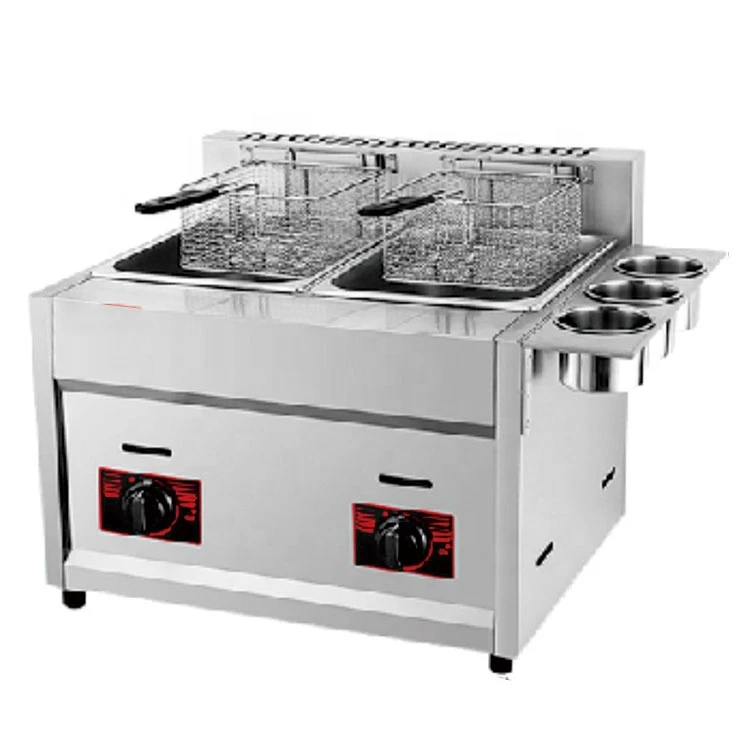 commercial gas fryer with temperature control chicken frying machine