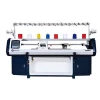 Computerised flat knitting machine for factory use
