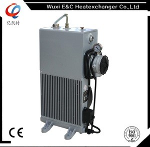 concrete truck mixer oil cooler with fan for concrete mixer turck cooling system