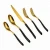 Import Contemporary and Modern Wave Cutlery Golden Utensils 20 Piece Service for 1 4 Stainless Steel 304 Gold Wedding Flatware Sets from China