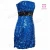 Import Corzzet Women Shining Sequins Sleeveless A Line Strapless Rose Colour Charming Cocktail Short Dress with Transparent Straps from China