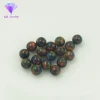 Cosmic glass crafts with high temperature green fire synthetic opal spheres