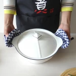 Cotton Oven Mitt Potholder Grip Mittens Heat Resistant Cooking Pinch Mittens Potholder Finger Protector Kitchen Mini Oven Mitts