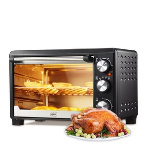 Counter-top home baking toaster electric oven with convection and rotisserie home used oven
