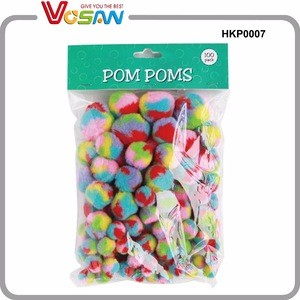 Craft Pom Poms 1 inch Assorted Colors and Sizes
