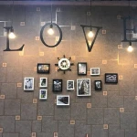 Creative letter chandelier personality simple combination hanger lamp outdoor hanging lights