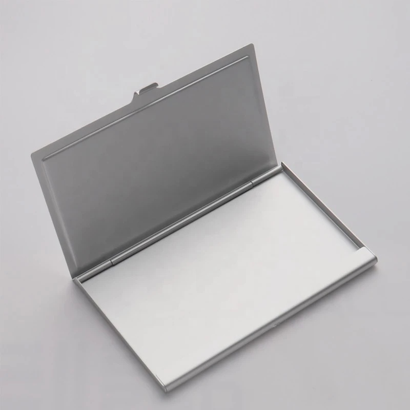 Creative Personality Metal Business Card Holder Credit Sublimation Blank Aluminum Card Case