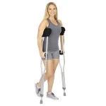 Walking Sticks/Crutch Sheepskin Underarm and Hand Grip Cover Set, Medical Supply Cushion Pad Fleece Accessories for Underarm Crutches Cover