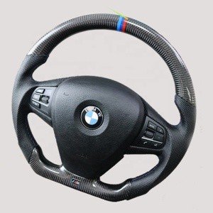 Custom BMW5 E90 E92 pu Carbon fiber car steering wheel for universal cars