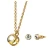 Import Custom fashion jewelry set wholesale heart necklace earring stud bracelet stainless steel jewelry set women from China