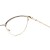 Import Custom fashion ladies cat eye metal eyeglasses half frame eyeglasses from China