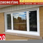 Custom Flexible Transparent Flat White And Pvc Sliding Glass Window Plastic Sheet Upvc Casement  Frame Thickness Profile Window