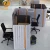 Custom Green Acoustic Solution Soundproof Screen Wholesale 6 Person Movable Office Furniture Partitions PET Work station
