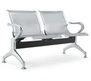 Custom high quality metal public waiting chair airport bench chair