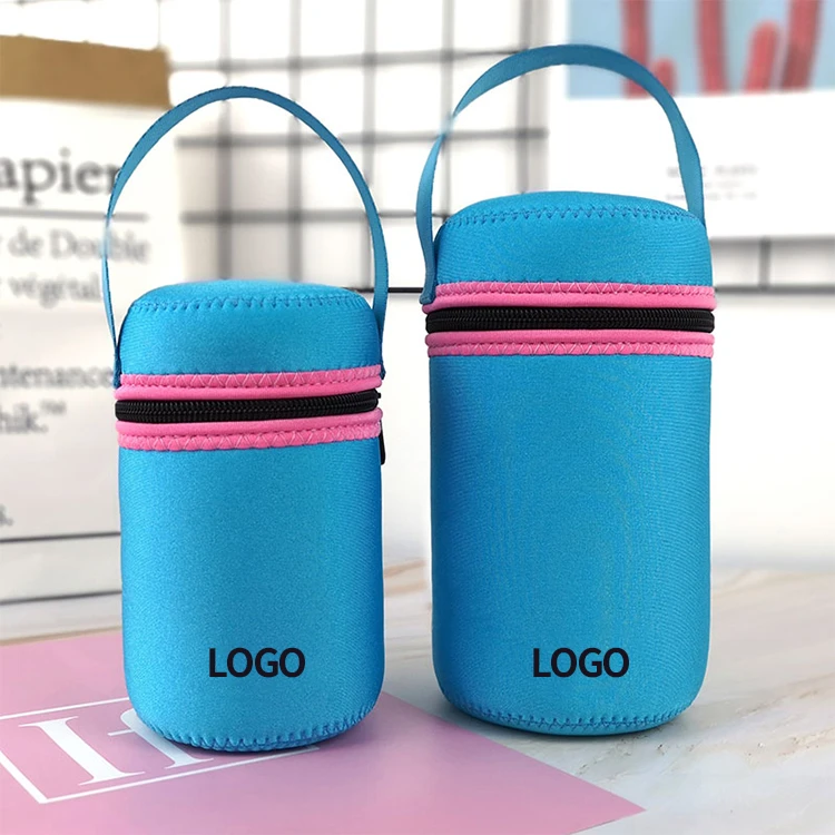 Custom Logo Insulated Neoprene Water Bottle Sleeve Customized Waterproof Neoprene Water Bottle Holder Bag Cover