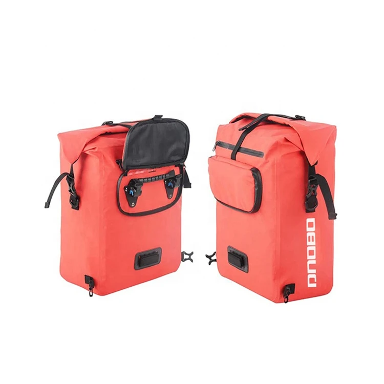 Custom Logo PVC Tarpaulin Water Resistant Outdoor Travel Multifunction Messenger Cycling Saddle Bag Bicycle Transport Bags