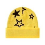 Custom Made Acrylic Jacquard Beanie Hat Wholesale Unisex Knit Beanie